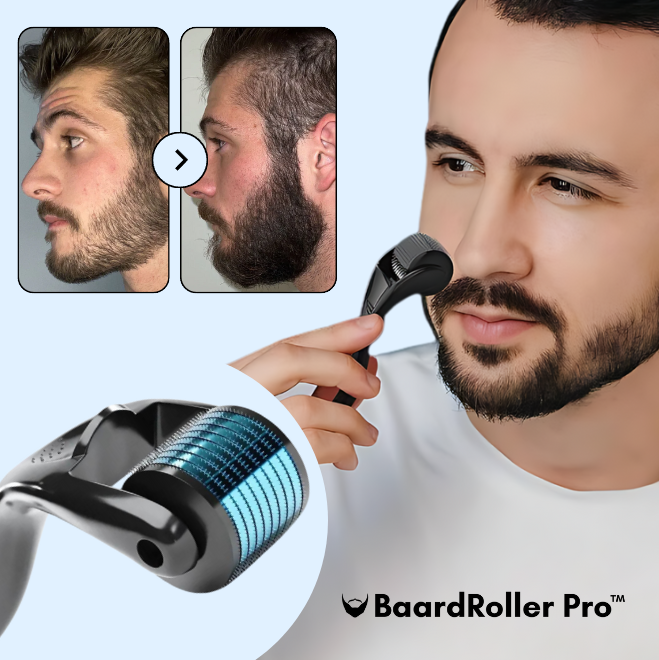 BaardRoller Pro™ | Vollere baardgroei met de 540 pins microneedling tool – snel en effectief!